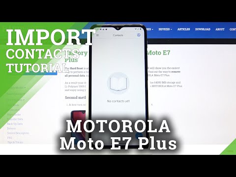How to Copy Contacts in Motorola Moto E7 Plus – Import or Export Contacts