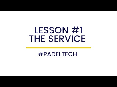 #PadelTech - The serve