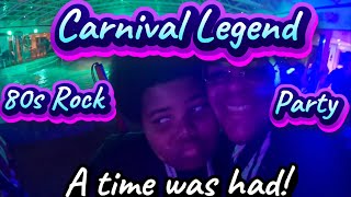 carnival Legend | 80’s  night rock & Glow party!  cruising with kids #travel #carnivalcruise