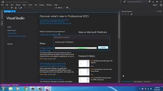 How to create and run C# program using Visual Studio 2015