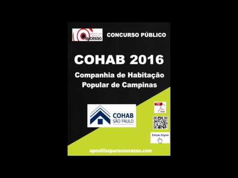 Apostila COHAB CAMPINAS 2016 Engenheiro Júnior