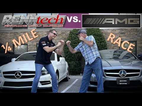 Thumbnail for Renntech vs AMG: 1/4 Mile DRAG RACE Tuned CLS 550 vs CLS 63 AMG Bradenton Speedway Raceway by Renntech