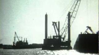 preview picture of video 'New Bedford Hurricane Dike under construction 1962'