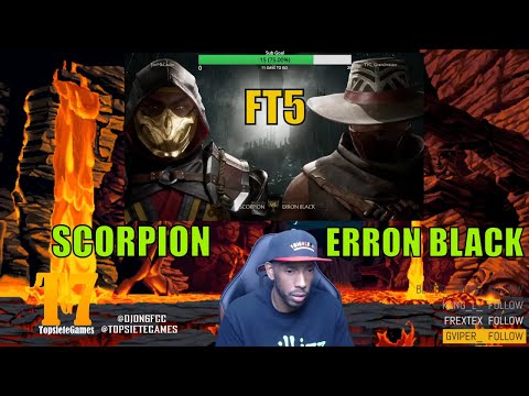 Young Chicuelo Vs JimMKGuate - Erron Black Vs Scorpion FT5  - 【Mortal Kombat 11】