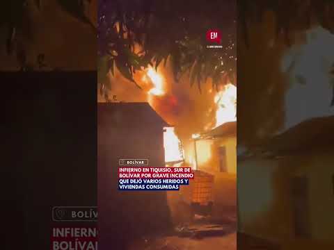 Incendio en el sur de Bolívar