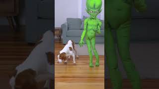 Interspecies Love❤️: Dog + Alien 🐶❤️👽 #shorts #dog #alien by Maymo