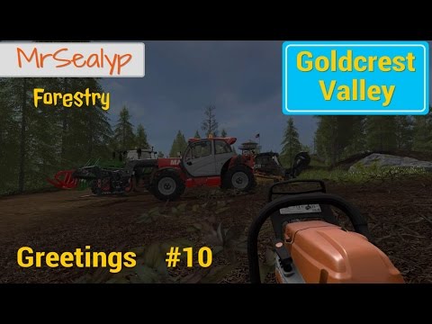 Let's Play Farming Simulator 17 PS4: Goldcrest Valley Greetings, #10 (Forestry)