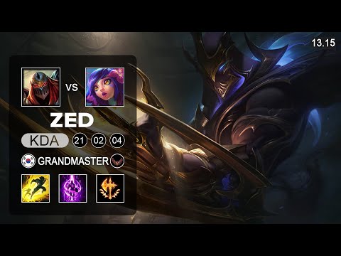 Zed vs Neeko Mid - KR Grandmaster - Patch 13.15 Season 13