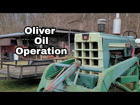 Changing fluids on an Oliver 1650.