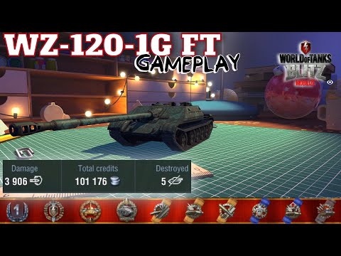 WZ-120-1G FT - Gameplay | 5 Kills | 3.9K Damage | WoTBlitz
