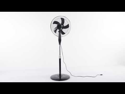Vídeo de Belmonte Ventilador de Pie Negro y Beis Fabrilamp