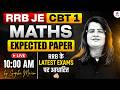 RRB JE CBT 1 Classes RRB JE Maths Class RRB JE Maths Practice Set RRB JE Maths By Gopika Mam