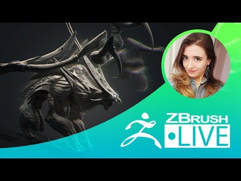 Screaming, Multi-Clawed Monster Concept Sculpting - Ashley A. Adams "A_Cubed" - Episode 84