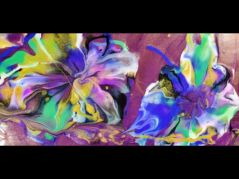 (355) Evoking the "Idea" of a Flower | Acrylic Pour Painting | Fluid Art