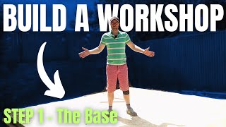 Garden Room Workshop BUILD Episode 1 || Groundworks and Base Frame