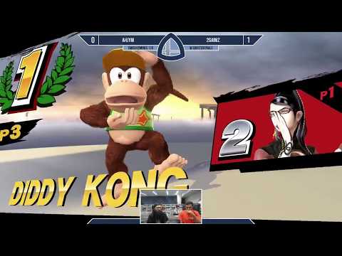 Sm4sh@Mines 120 - Ahjym (Bayonetta, Rosalina & Luma) Vs. 2Gainz (Diddy Kong) - Winners Quarterfinals