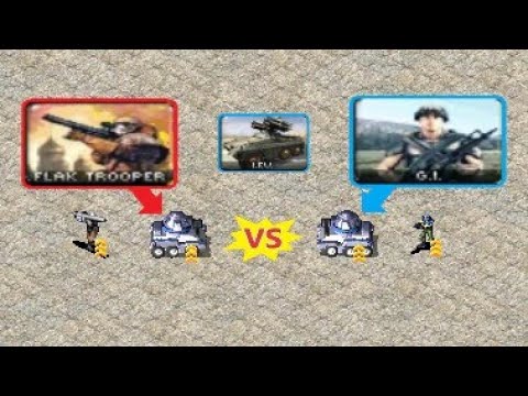 Flak Trooper IFV vs Gi IFV - Red Alert 2