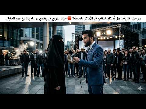 "مواجهة نارية.. هل يُحظر النقاب في الأماكن العامة؟  حوار صريح في برنامج من الحياة مع عمر الحنبلي."