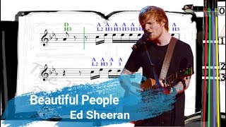 Beautiful People  Ed Sheeran  Violin SHEET MUSIC W