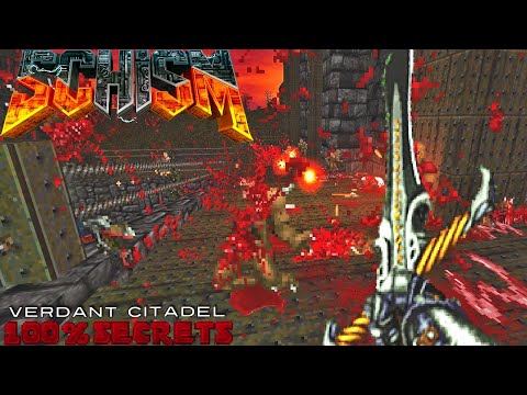 BRUTAL DOOM v21 SCHISM - Paladin carnage in Verdant Citadel [100% SECRETS]