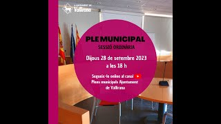 Ple ordinari  - 28 setembre de 2023