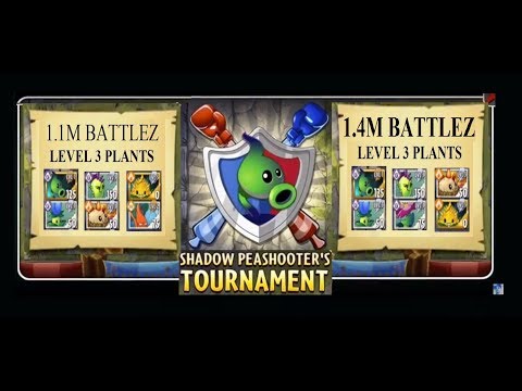 Plants Vs Zombies 2 1.1M & 1.4M Battlez Shadow Peashooter’s Tournament