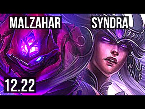 MALZ vs SYNDRA (MID) | 4/1/9 | EUW Master | 12.22
