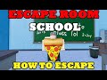 Project Escape Room How To Escape SCHOOL Full Walkthrough Roblox
