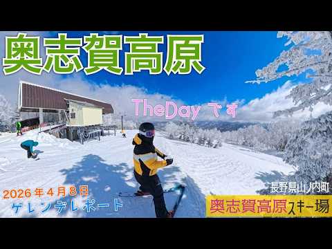 Video: 志賀高原 奥志賀高原スキー場 2026年4月8日【 Slope Report at Shiga Kogen Okushiga Ski Resort】