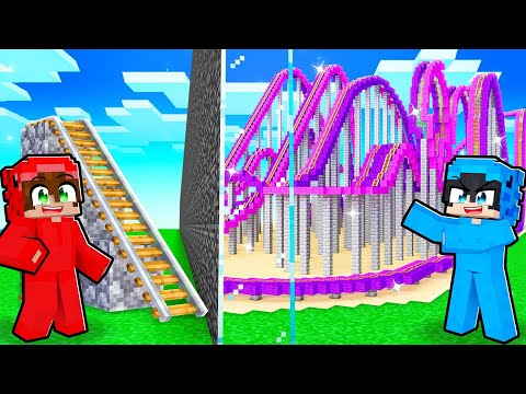 Moni vs Tofi: Minecraft HIZ TRENİ Yapı Kapışması!