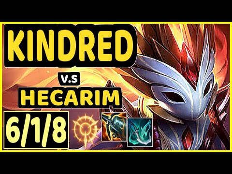 KINDRED vs HECARIM - 6/1/8 KDA JUNGLE CHALLENGER GAMEPLAY - NA