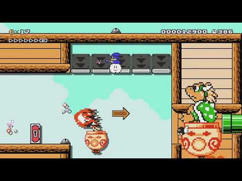 W9-2　シューティングゲーム/Shooting game by イトコン ONE+ - Super Mario Maker - No Commentary 1bk