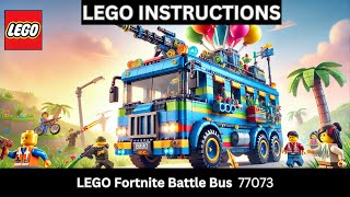LEGO INSTRUCTIONS: Build the EPIC Fortnite Battle Bus 77073 – Creative Playtime!