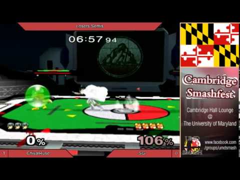 UMD Smashfest 1/31/14 - ChivalRuse vs SG Losers Quarters