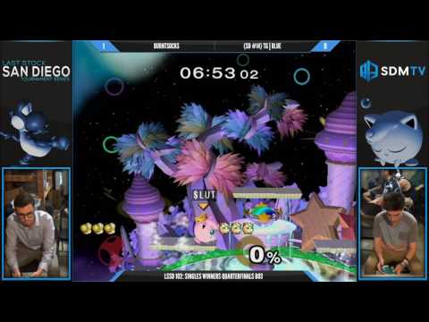 LSSD 102 - Burntsocks (Yoshi) vs. TG | Blue (Puff) - SSBM Winners Quarters - Smash Melee