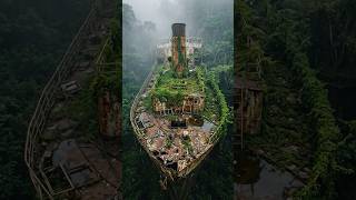 🚢 Amazing Ship Transformation: From Jungle Ruins to Luxury Cruise! ✨ #viralvideo