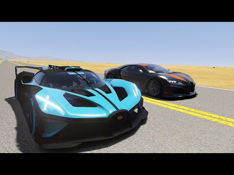 Bugatti Bolide vs Bugatti Chiron Sport-Drag Race