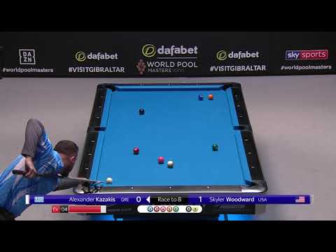 Alex Kazakis - Kazabooboo - 2019 World Pool Masters Highlights Against Skyler Woodward - Semi-Final