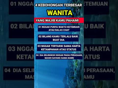 4 KEBOHONGAN YANG SERING DILAKUKAN WANITA KE COWOK #shorts #priaidaman #gantengmaximal #berkharisma