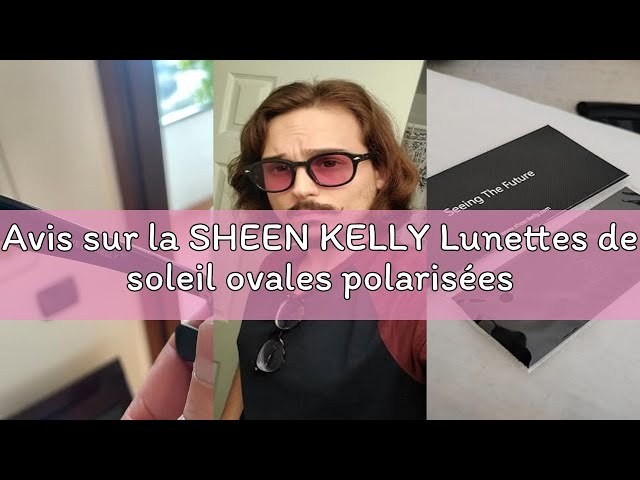 Vídeo relacionado con SHEEN KELLY Gafas de sol envolventesl para las mujeres los hombres de moda futurista Espejo pierna murciélago diseño