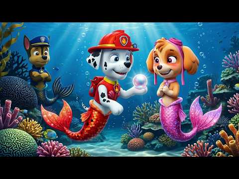 ¡¿SKYE la sirena se enamora de MARSHALL?! ¡No dejes solo a CHASE la sirena! | PAw PaTRol en Español