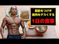 脂肪をつけず筋肉をデカくする1日の食事!【VLOG】