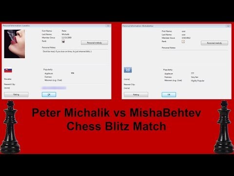 GM Peter Michalik vs GM Alexander Morozevich Chess Blitz On Playchess.com