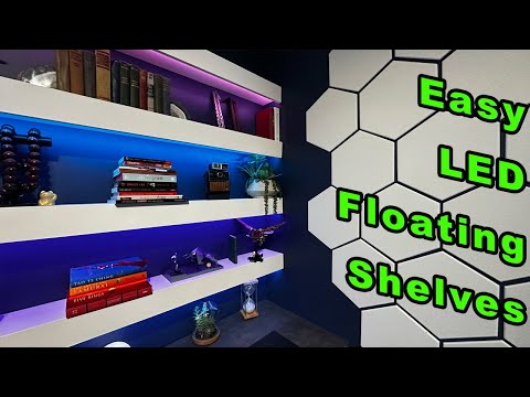 DIY Floating Shelves With Built-In RGB Lighting