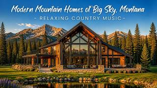 Modern Mountain Homes of Big Sky, Montana | Relaxing Country Music