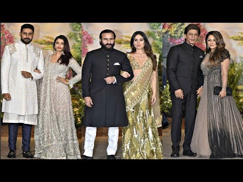 Bollywood Couples At Sonam Kapoor Wedding Reception