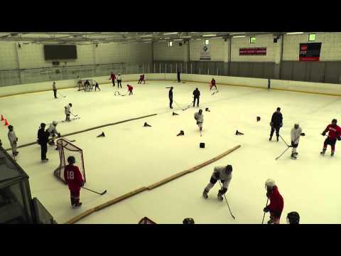 Tatabányai Polipok 2 játékosa a képességfejlesztő táborban.