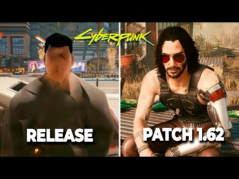 Cyberpunk 2077 - Release (Patch 1.0) vs Now (Patch 1.6) - Details Comparison