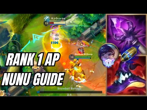 Wild Rift RANK 1 AP NUNU GUIDE❄️| Full Guide + Ranked Gameplay