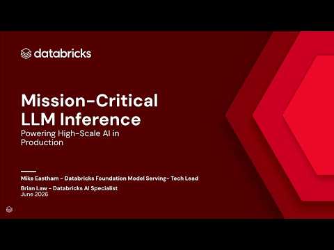 Watch: Mission-Critical Inference: Powering High-Scale AI in Production